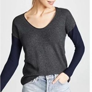 MADEWELL Kimball Colorblock Sweater Merino Wool Alpaca Pullover Small